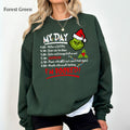 The Grinch Christmas Schedule Funny Sweatshirt