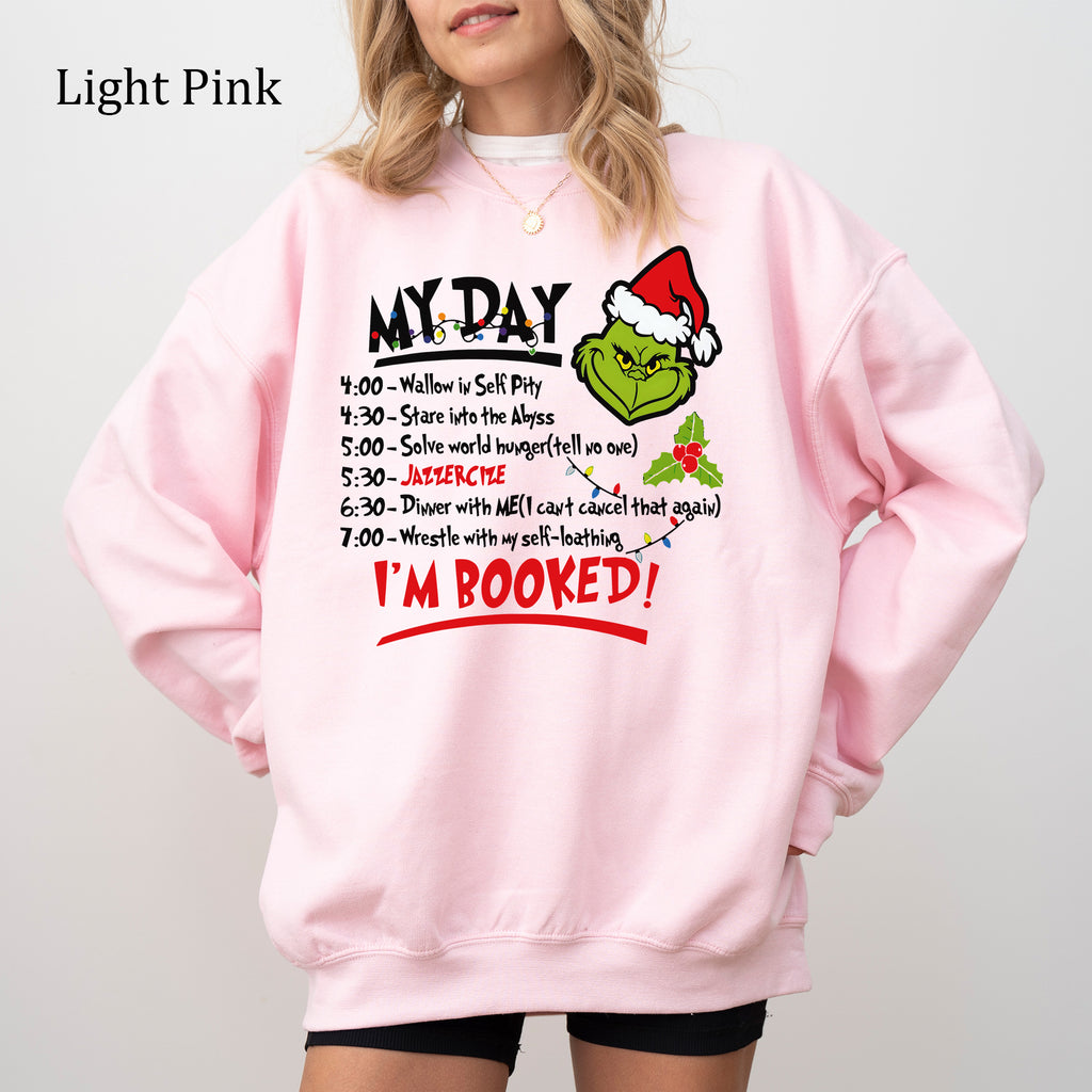 The Grinch Christmas Schedule Funny Sweatshirt