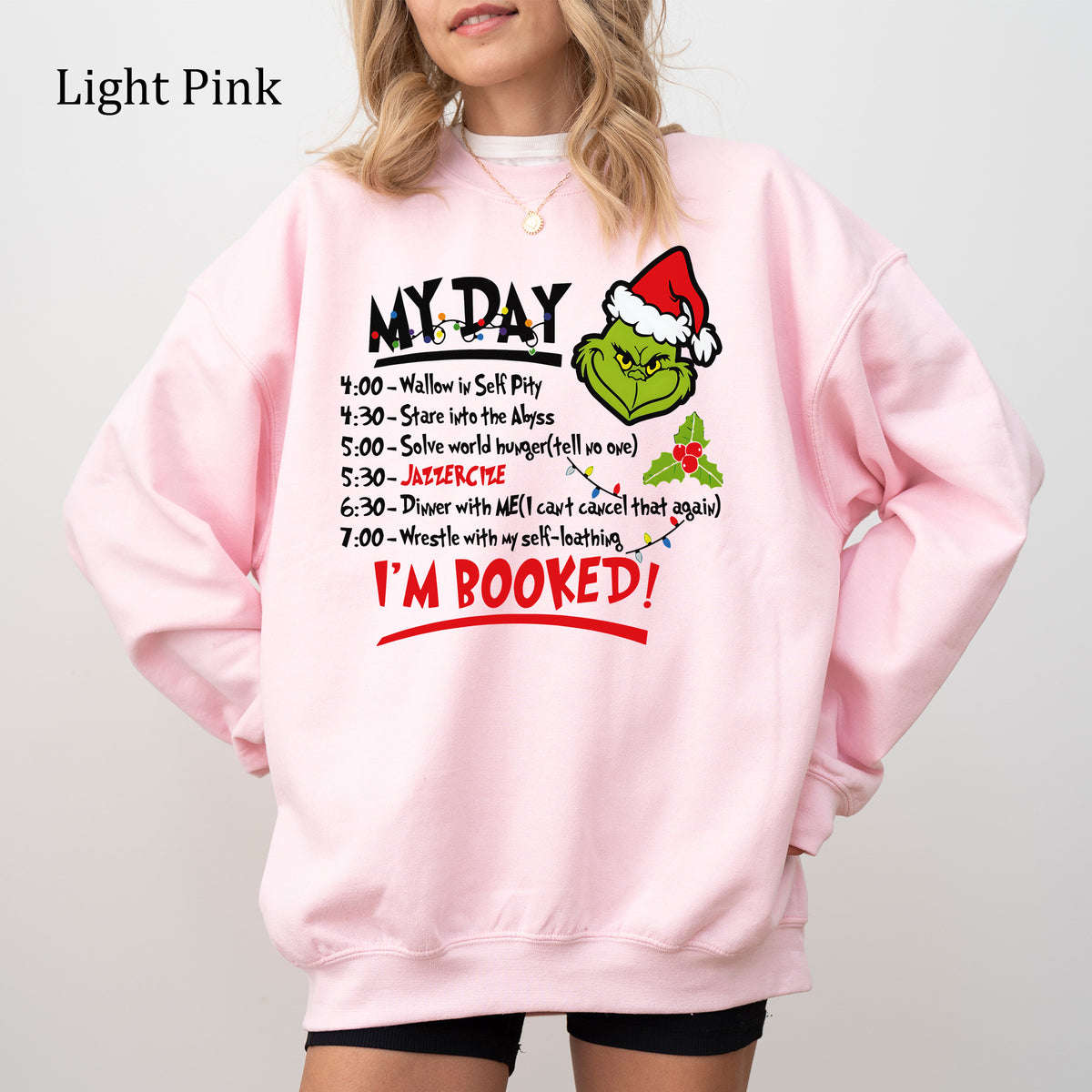 The Grinch Christmas Schedule Funny Sweatshirt
