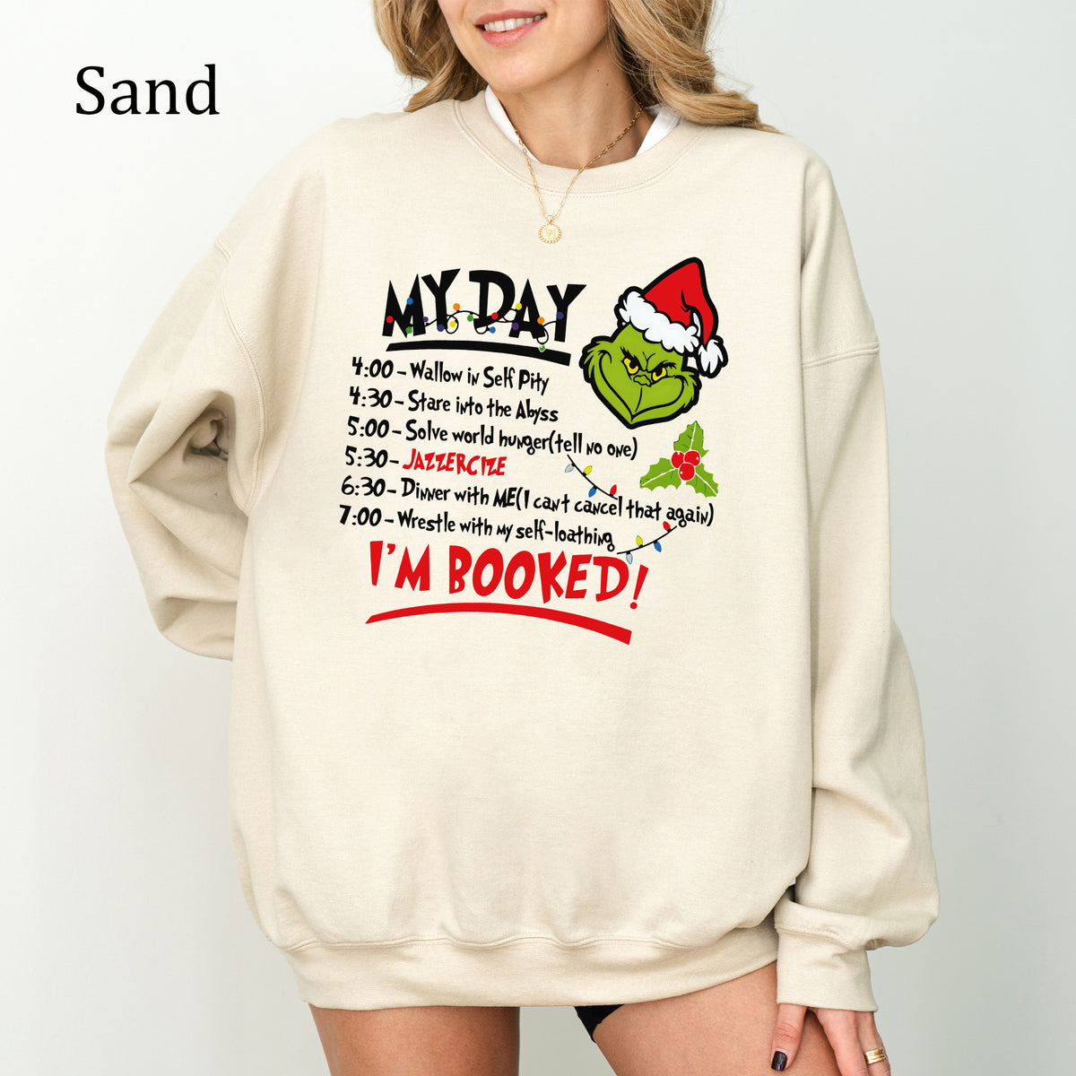 The Grinch Christmas Schedule Funny Sweatshirt