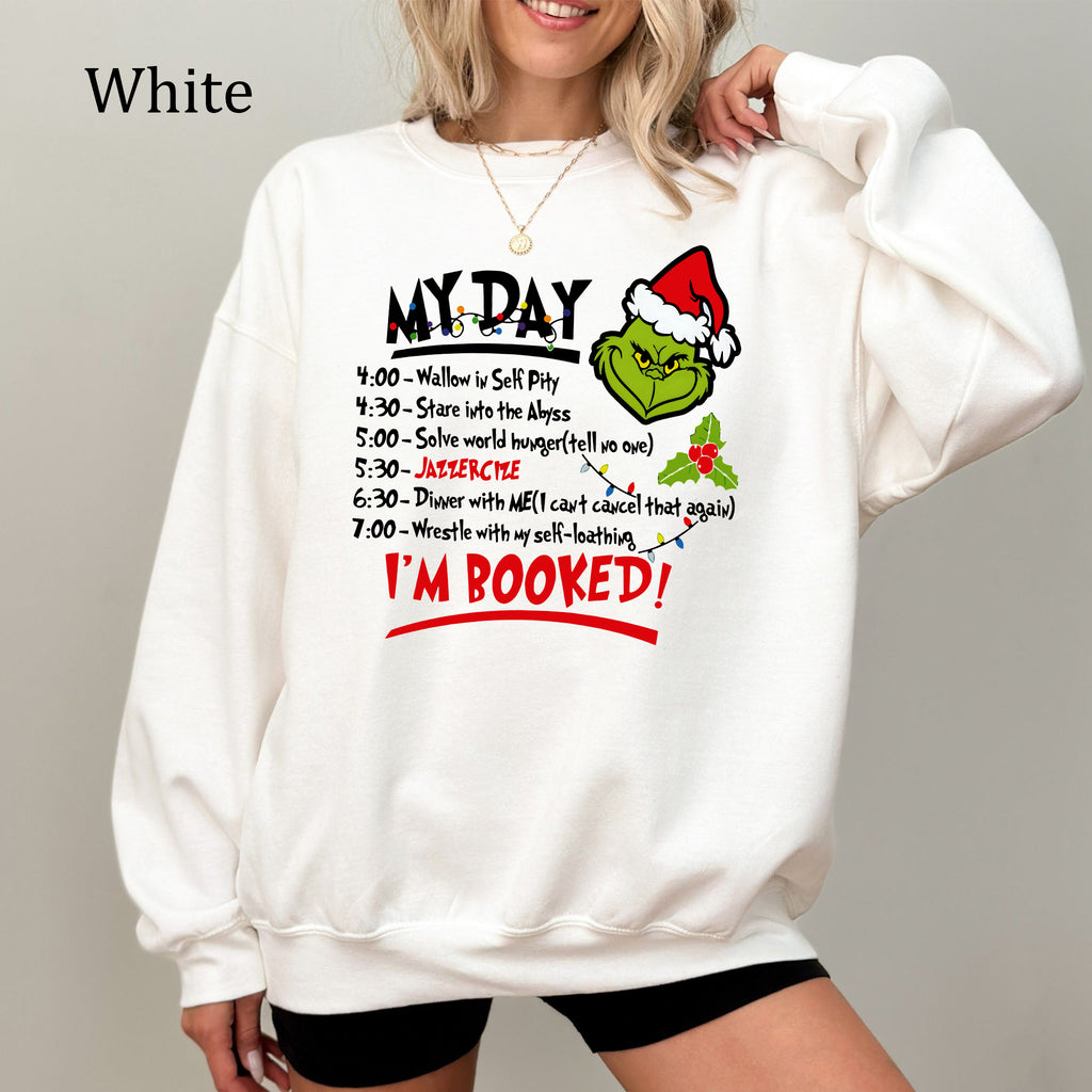 The Grinch Christmas Schedule Funny Sweatshirt